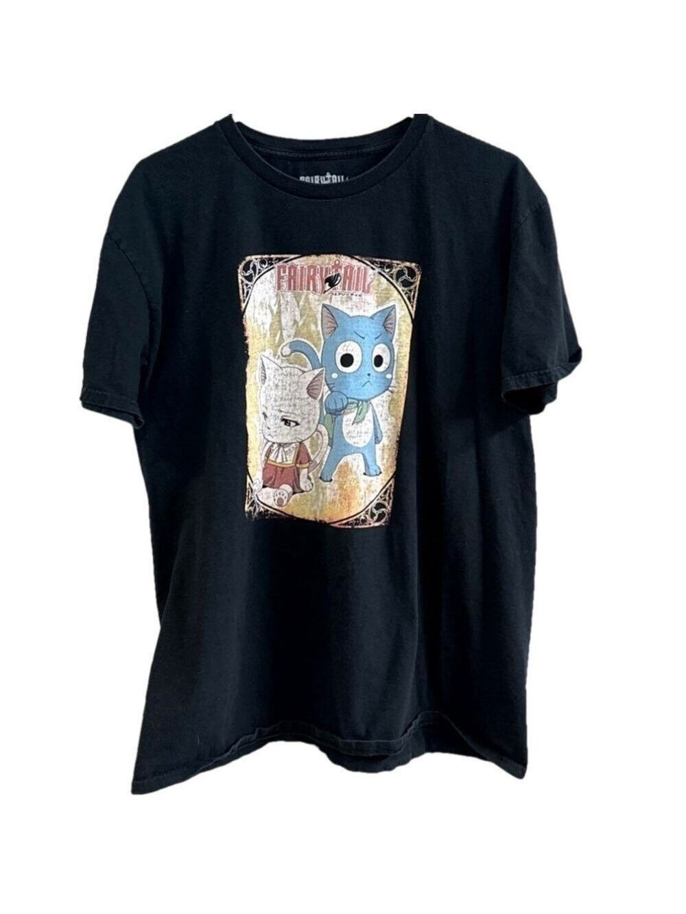 Fairytale Anime T-Shirt Happy and Carla Funimation. Size XL